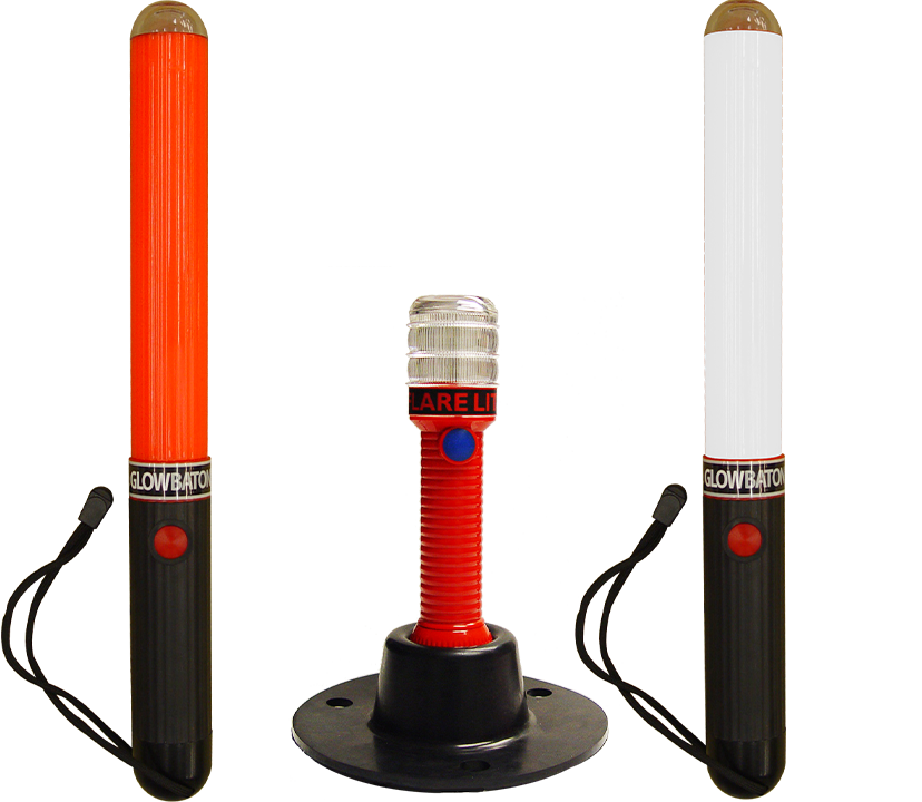 Grace Glow Baton and Flare Lite marshalling wands