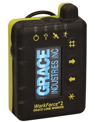 Grace WorkForce WF2 lone worker pendant with OLED display