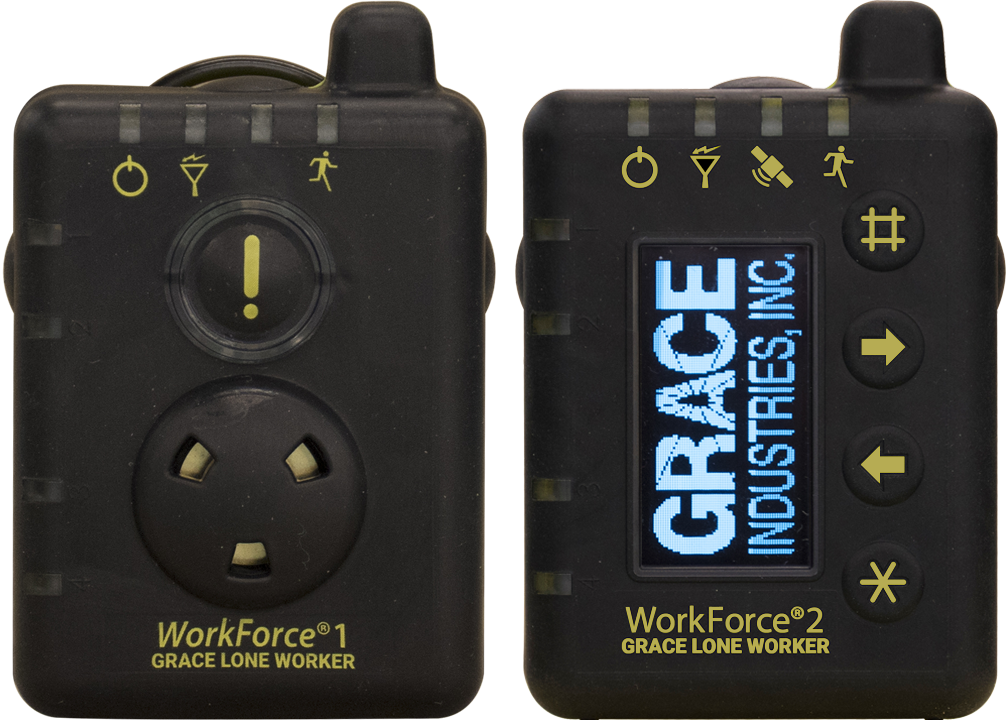 Lone worker in the field wearing Grace safety pendant