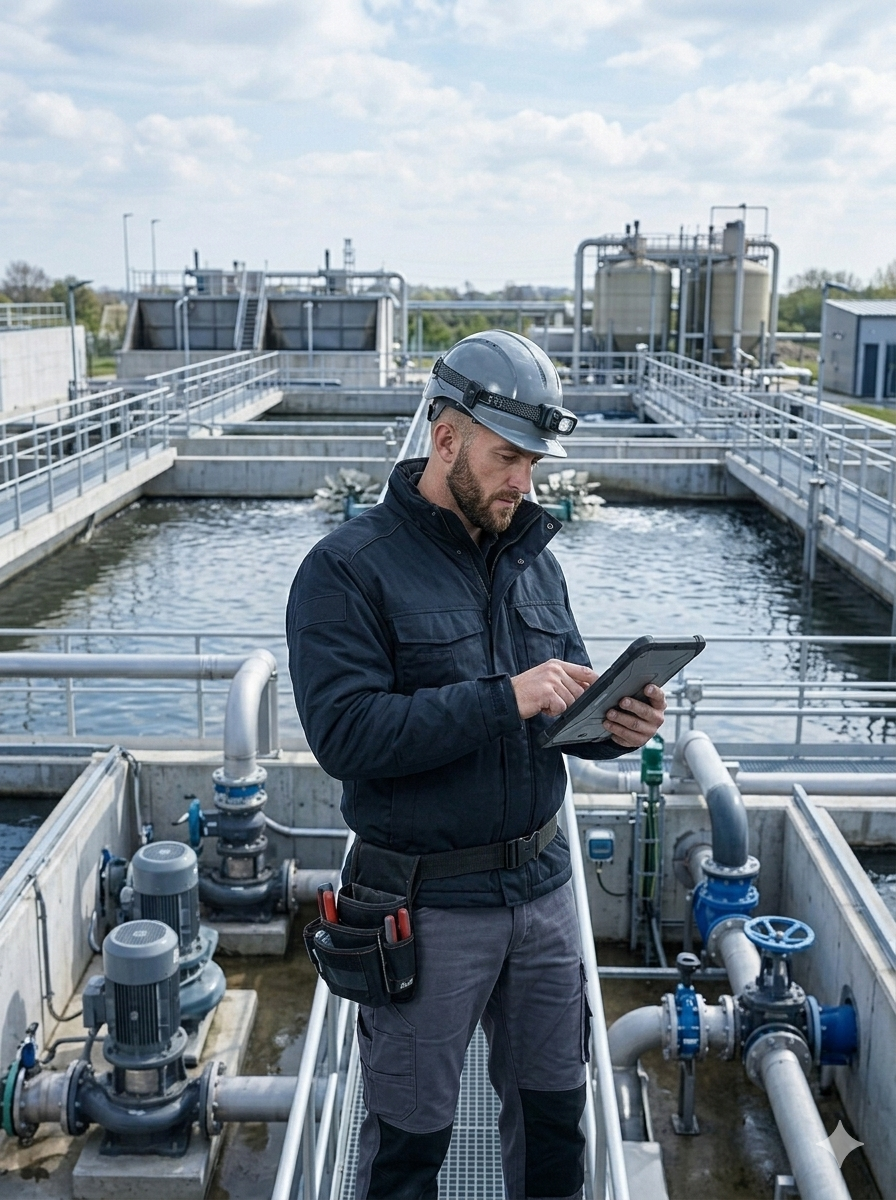 Water treatment technicial lone worker