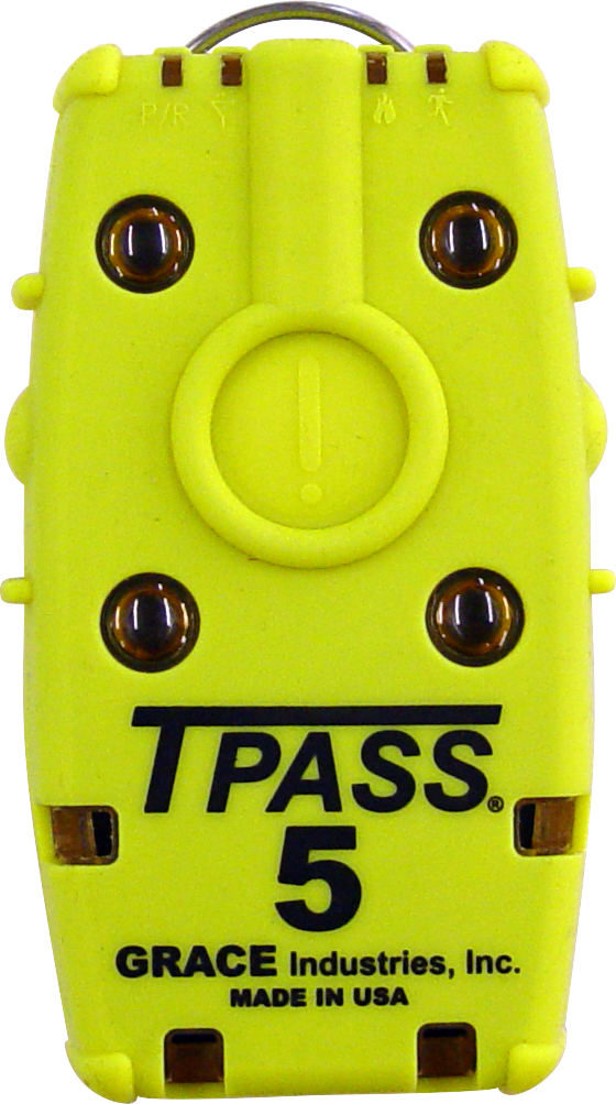 Grace Industries TPASS 5 RF telemetry PASS device, front view