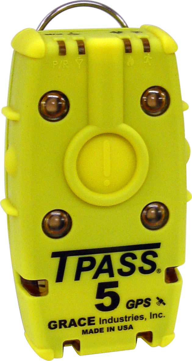 Grace Industries TPASS 5 GPS PASS device, front view